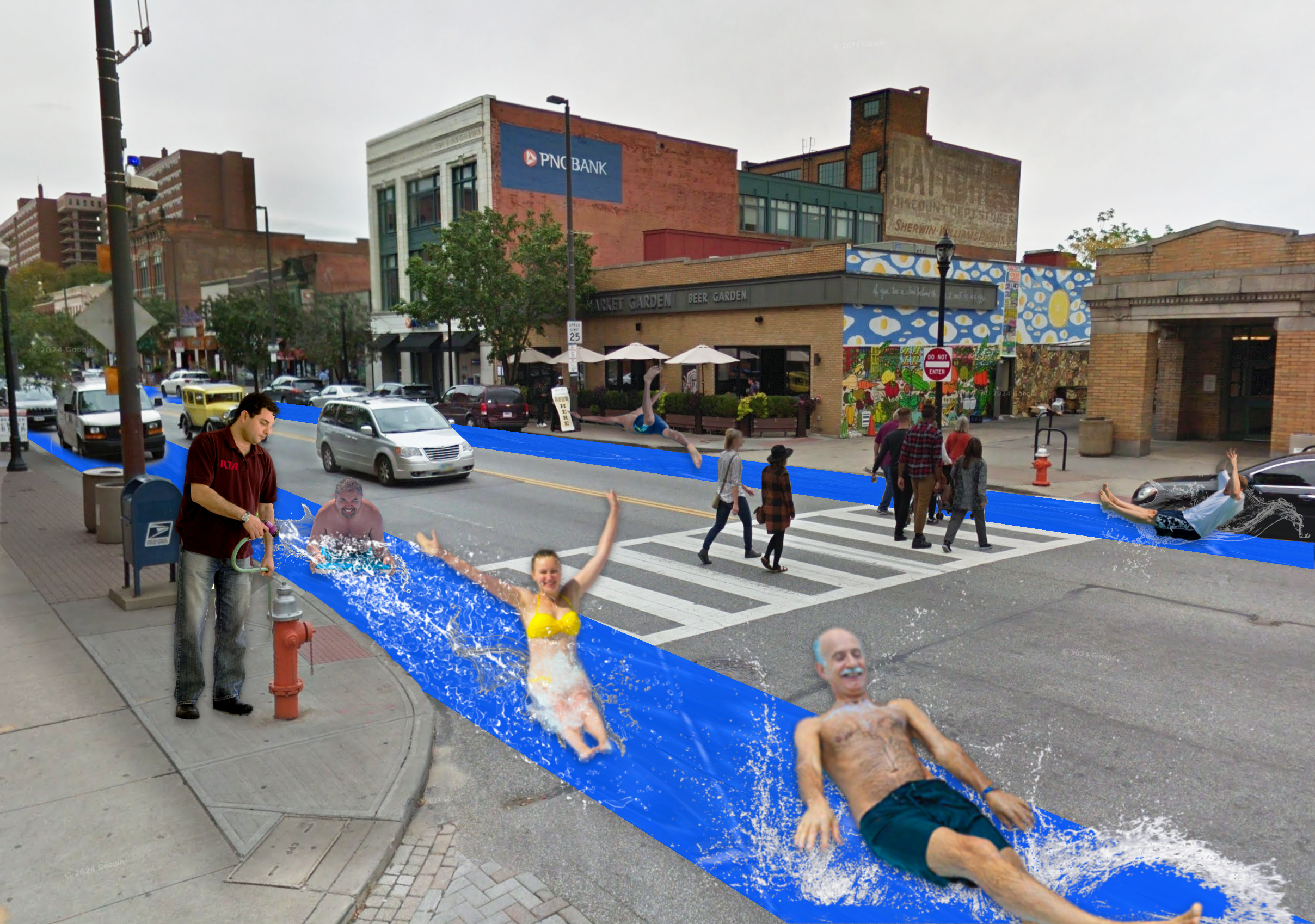 Neighborhood Divided Over W.25th Slip and Slide Lane