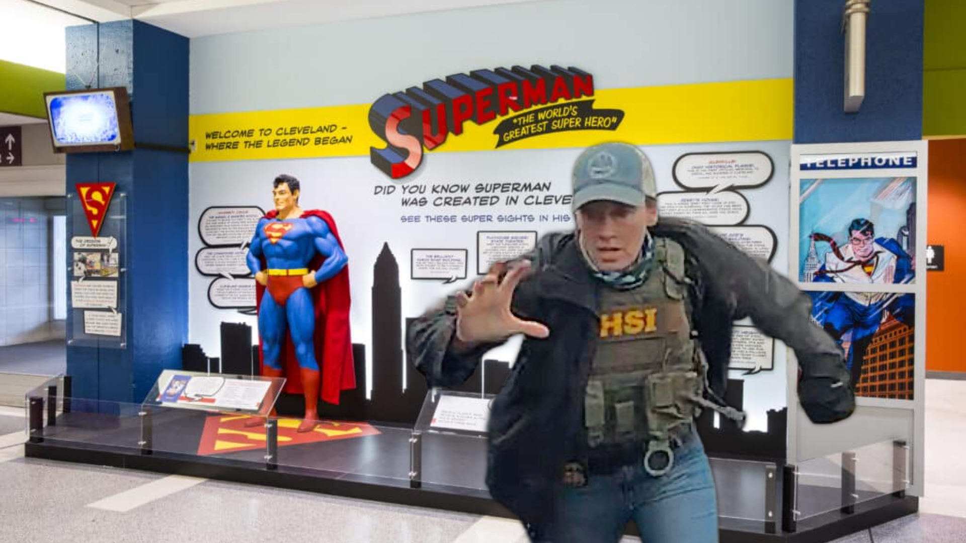 ICE Agent at Cleveland Hopkins Startled By Buff Illegal Alien